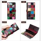 Women’s Leather Hand Purse Short Wallets Evening Clutch Mobile Phone Bag - VacationGrabs