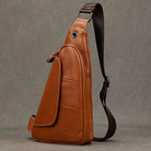 Casual Men’s Shoulder Bag Genuine Leather Crossbody Sling Bag - VacationGrabs