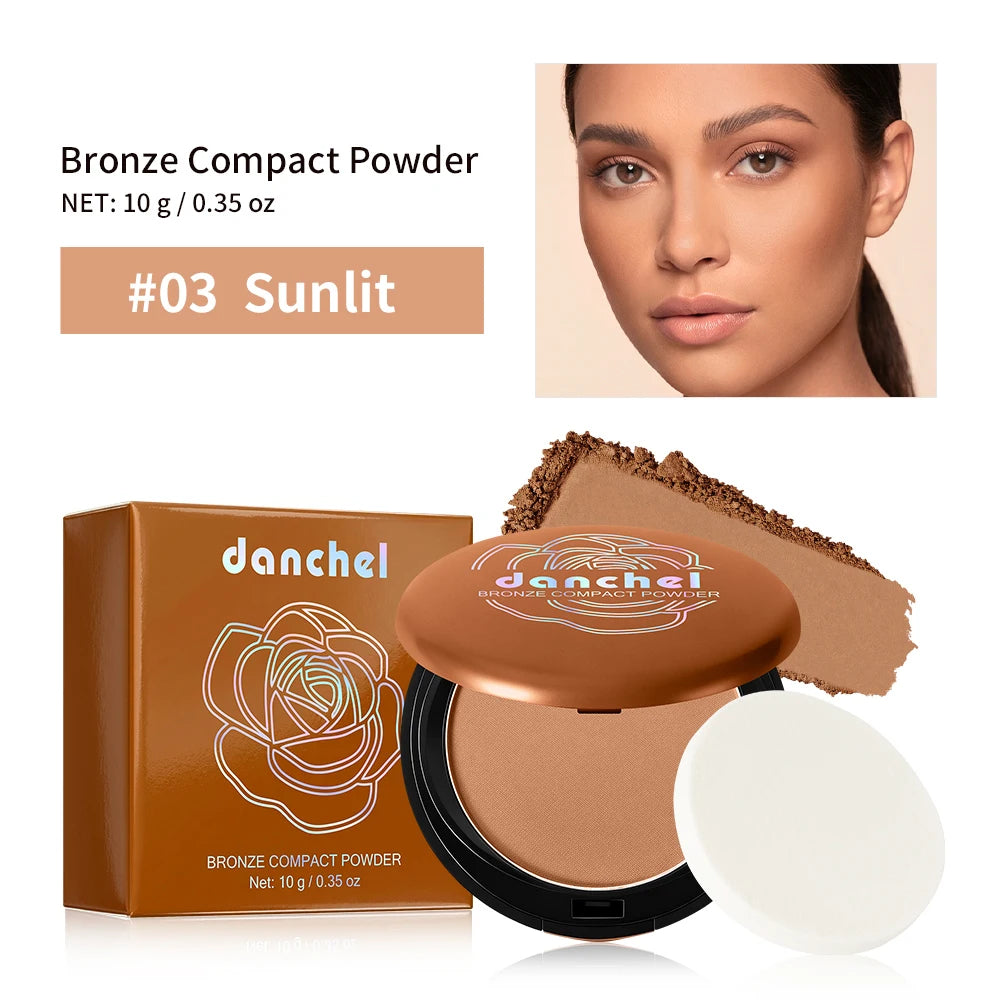 Long Lasting Compact Powder Waterproof Sweatproof Soft Matte Oil Control Setting Powder Face Makeup Cosmetic
