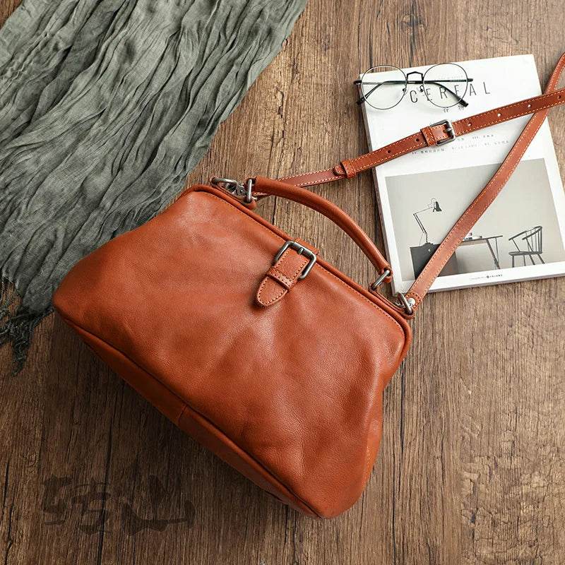 Luxury Genuine Leather Handbag Anti-Theft Shoulder Bag - VacationGrabs