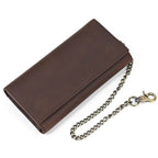 Luxury Designer Men’s Leather Wallet with 3D Tiger Dragon Embossing - VacationGrabs