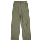 Red Tornado Army Fatigue Pants Cotton Sateen High Rise Casual Trousers Relaxed Fit