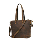 Designer Leather Handbag Women Fashion Work Totes Cowhide - VacationGrabs