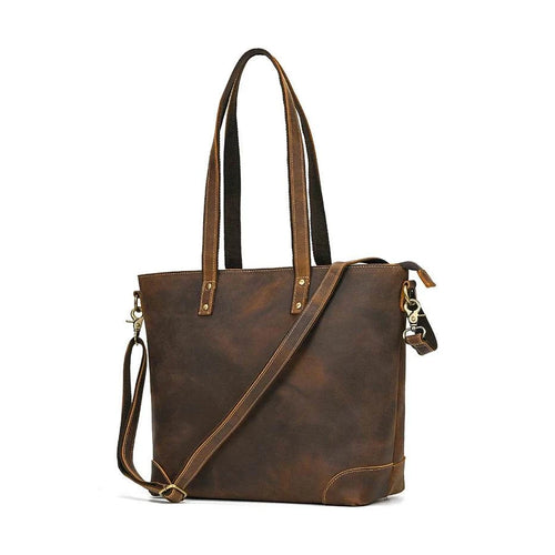 Designer Leather Handbag Women Fashion Work Totes Cowhide - VacationGrabs