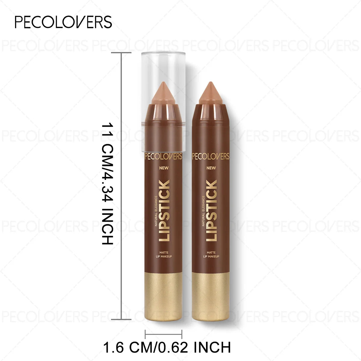 6-Piece Waterproof Matte Lip Liner Set, Long-Lasting