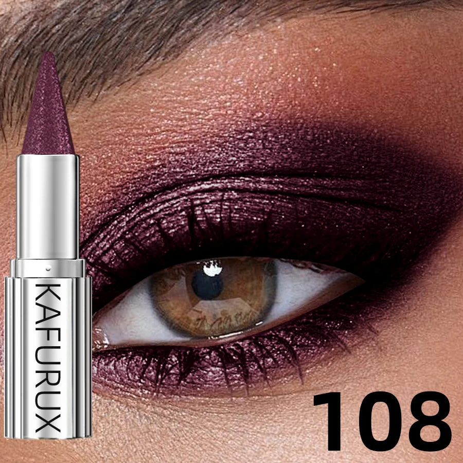 Waterproof Metallic Eyeshadow Pencil - 12 Shimmer Colors