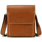 Genuine Leather Men’s Shoulder Bag Casual Crossbody Messenger Bag - VacationGrabs