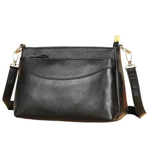 Brown Leather Women’s Shoulder Sling Bag Soft Cowskin Crossbody - VacationGrabs