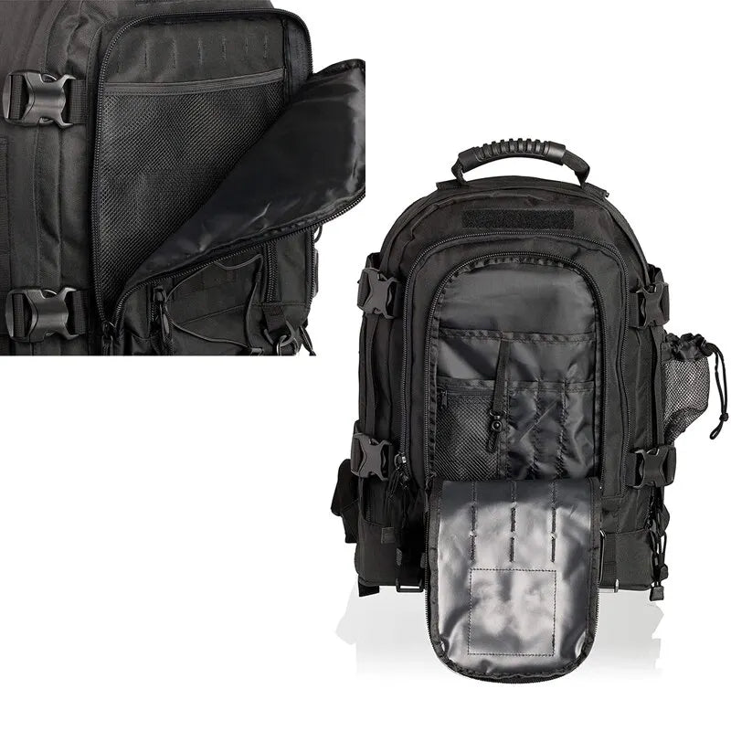 Tactical Molle Hiking Backpack Rucksack, Nylon 55-60L