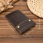Retro Crazy Horse Leather Watch Storage Bag for Men Male Watch Case - VacationGrabs