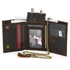 Luxury Brand Designer Men’s Leather Wallet with Coin Pouch & Card Holder - VacationGrabs