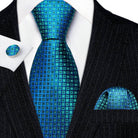 Green Silk Tie Set for Men: Multiple Shades Available - VacationGrabs