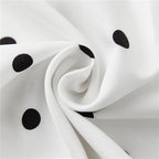 VacationGrabs Women’s Satin Halter Tank Tops Summer Fashionable Dot Print Cowl Neck Backless