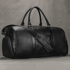 Large Capacity Men’s Genuine Leather Duffel for Travel and Fitness - VacationGrabs