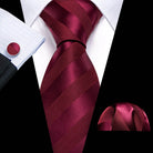 Red Silk Tie Set for Men: Burgundy, Maroon, & More - VacationGrabs