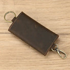 Leather Key Wallet for Car Housekeeper Holder Keychain Bag Case - VacationGrabs