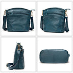 Designer Women's Leather Crossbody Messenger Bag Cowhide Sling - VacationGrabs