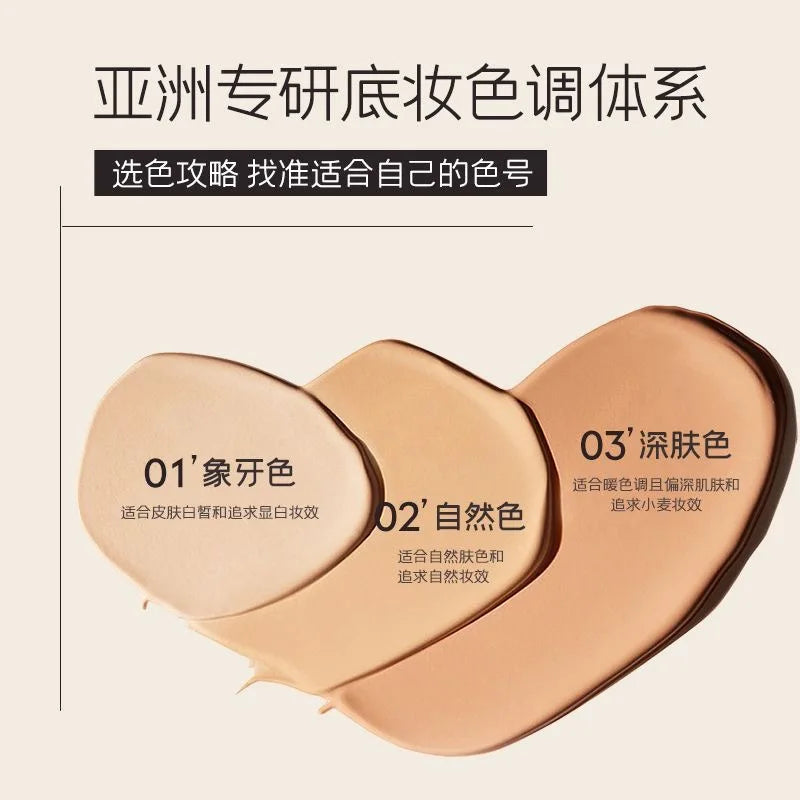 Leezi Concealer Foundation Face Cream Lightweight Makeup Holding Pore Hiding Long Lasting Waterproof Foundation Base