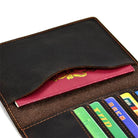 Luxury Genuine Leather Travel Wallet Card Holder Coin & Passport Pouch - VacationGrabs