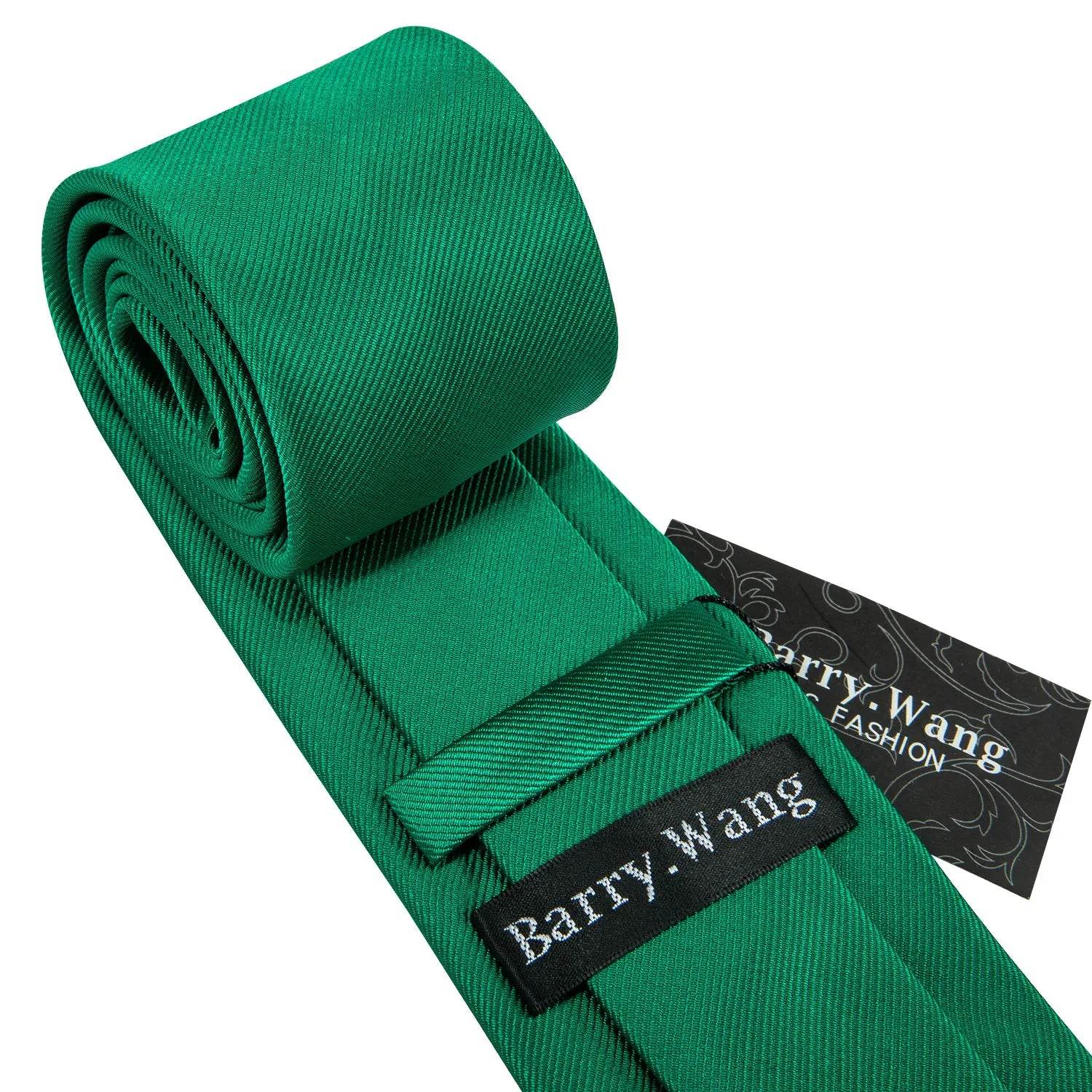 Green Silk Tie Set for Men: Multiple Shades Available - VacationGrabs