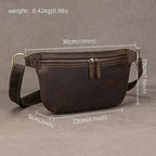 Leather Waist Bag Military Pouch Outdoor Phone Clip Belt - VacationGrabs