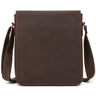 Genuine Leather Men's Shoulder Bag Crossbody Messenger for iPad - VacationGrabs