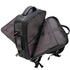 Double Layer Leather Backpack for Men Large Capacity USB Charging - VacationGrabs