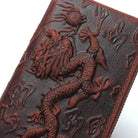 Luxury Men’s Leather Clutch Wallet Embossing Cowhide Long Purses - VacationGrabs