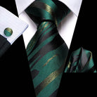 Purple Paisley Silk Tie Set for Men - VacationGrabs