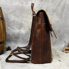 Leather Shoulder Backpack with Large Capacity for Men & Women - VacationGrabs