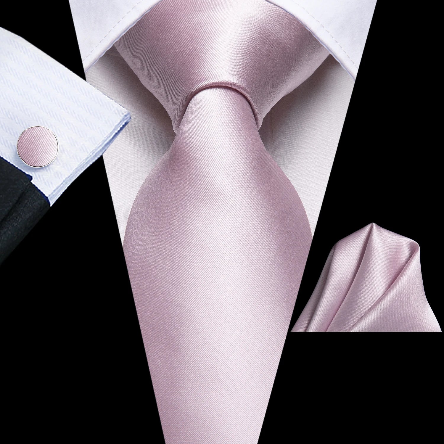 Men's Black Silk Paisley Tie for Travel-Friendly Style