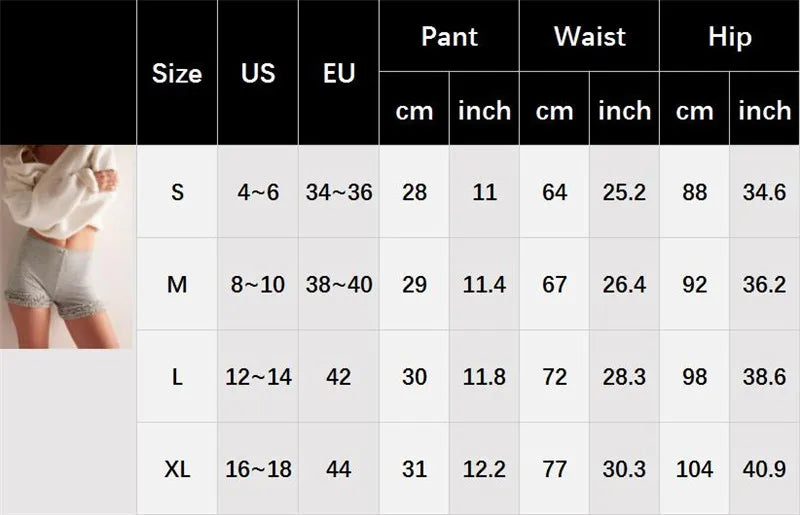 VacationGrabs Women's Summer Casual Pajama Shorts Elastic Waistband Ruffle Trim Slim Fit Lounge Shorts Solid Yoga Sportwear