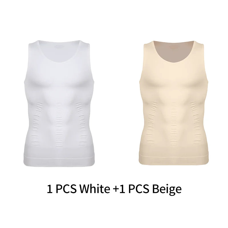 Men's Compression Undershirt for Tummy Control