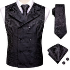Elegant Wedding Day Men's Vest 4pc Set