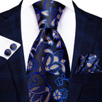Multicolor Paisley 100% Silk Tie Sets for Men - VacationGrabs