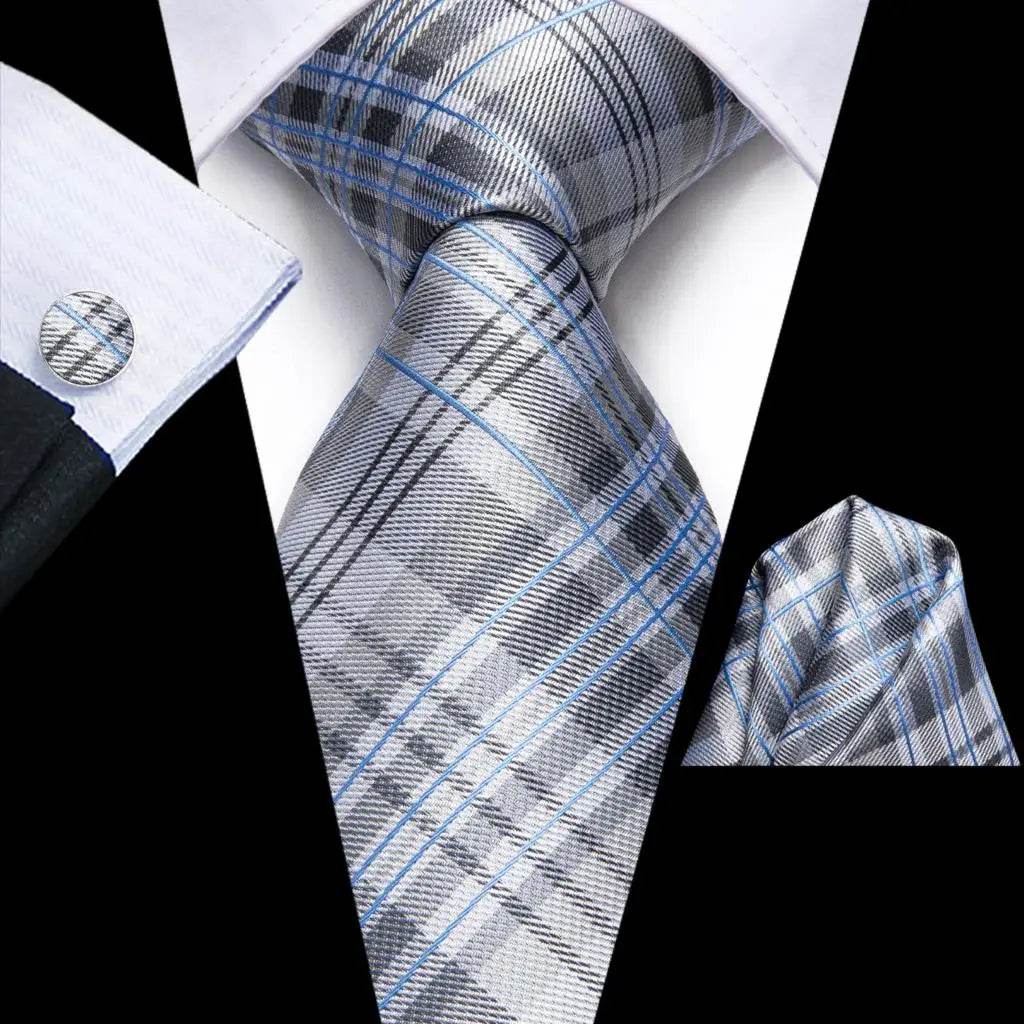 Purple Paisley Silk Tie Set for Men - VacationGrabs