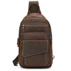Men's Genuine Leather Chest Sling Bag | Real Cowhide