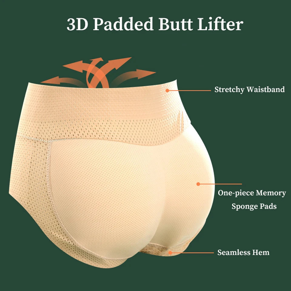 Butt Lift Shaper Panties with Hip Pads for Women