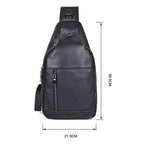 High-Quality Men’s Leather Waist Bag Crossbody Belt Pouch - VacationGrabs