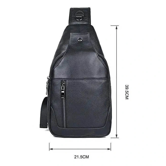 High-Quality Men’s Leather Waist Bag Crossbody Belt Pouch - VacationGrabs