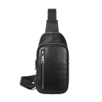 Bolso Bandolera Piel Genuina Riñonera Cruzada para Gimnasio