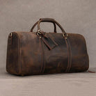 Vintage Leather Travel Duffel Hand Luggage Men’s Business Bag - VacationGrabs
