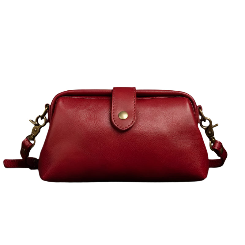 Women’s Leather Crossbody Bag Retro Messenger Phone Sling - VacationGrabs