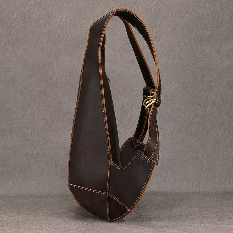 Anti-Theft Crazy Horse Leather School Backpack Travel Bag Men - VacationGrabs