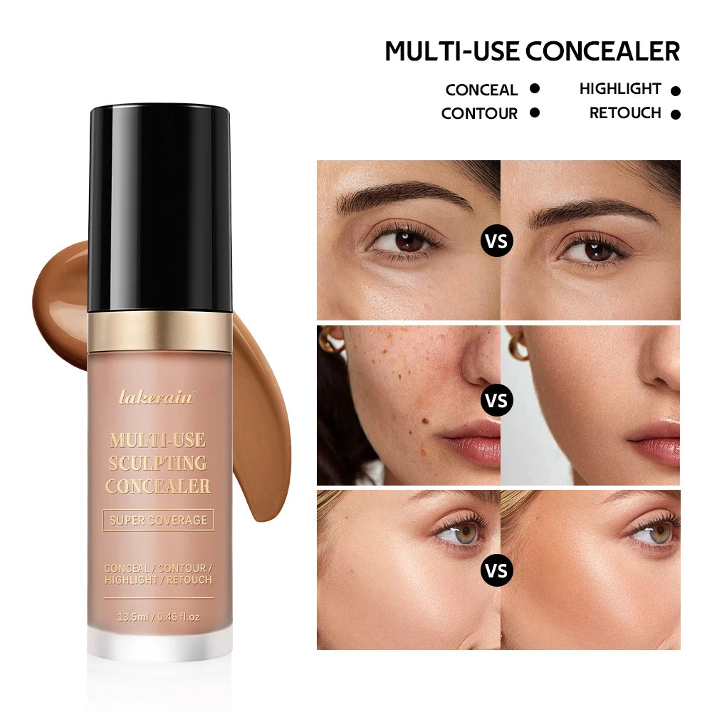 Multi-Use Cream Concealer, Oil-Free Full Coverage Makeup