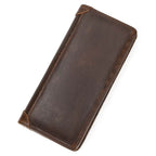 Casual Men’s Long Wallet with Mobile Phone Card Holder Natural Cow Skin - VacationGrabs