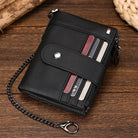 Real Cowhide Designer Wallet for Men Women Slim Business Purse - VacationGrabs