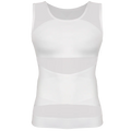 Mens Compression Shirts Body Shaper Slimming Undershirt Tank Tops  Sleeveless Workout Tummy Control Shapewear Vest