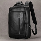 Genuine Leather School Bag Men 14" 15" Laptop Travel