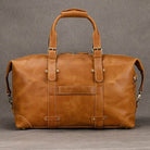 Business Leather Travel Bag Genuine Duffle for Airplane Luggage - VacationGrabs